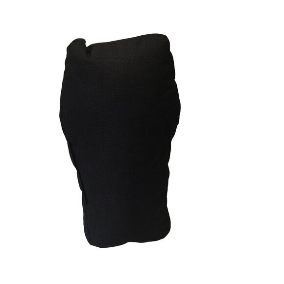 Happy Haunting Relaxing Skeleton in Black Coffin Accent Pillow Halloween 17" x 9 - Picture 4 of 4